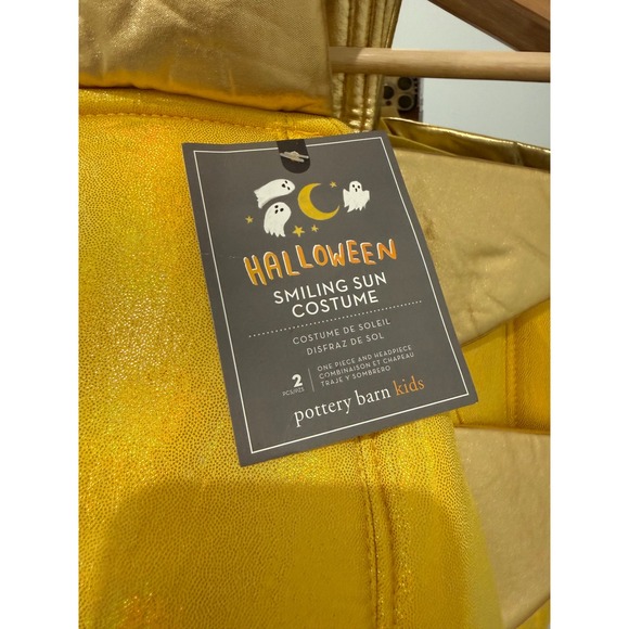 New Pottery Barn Kids Smiling Sun Halloween Costume Size 4-6 Top Only - Picture 2 of 5